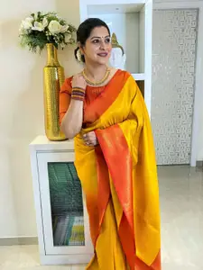 Areca Designer Ethnic Motifs Woven Design Zari Banarasi Saree