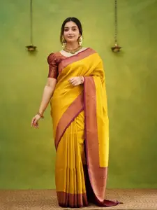 Areca Designer Woven Design Banarasi Zari Saree