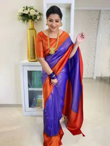 Areca Designer Geometric Woven Design Banarasi Zari Saree