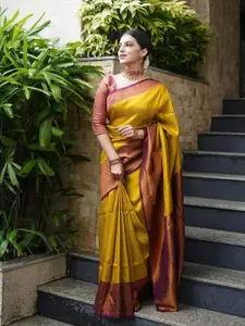 Areca Designer Ethnic Motifs Woven Design Zari Banarasi Saree