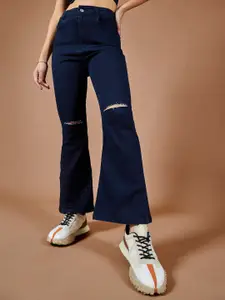 BAESD Women High Rise Bootcut Fit Stretchable Jeans