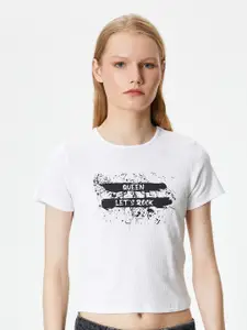 Koton Women Typography Printed T-shirt