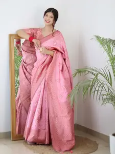 Glorisa Woven Design Zari Pure Silk Banarasi Saree