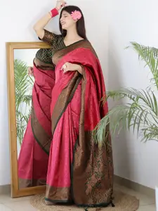 Glorisa Woven Design Zari Pure Silk Mysore Silk Saree