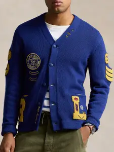 Polo Ralph Lauren Self Design Pure Cotton Cardigan