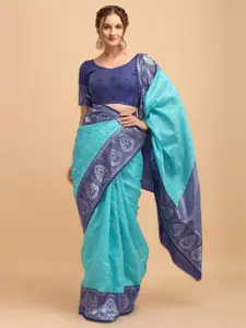Glorisa Woven Design Zari Pure Silk Paithani Saree