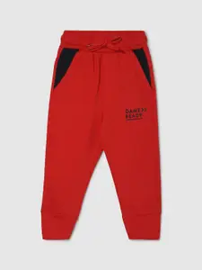 max Boys Regular Fit Pure Cotton Joggers