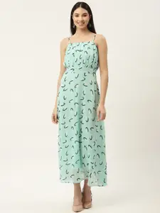Slenor Print Chiffon Maxi Dress