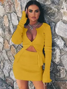 StyleCast Long Sleeves Top & Skirt