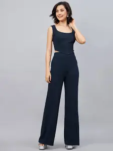 Orchid Hues Round Neck Sleeveless Corset Top & Trouser