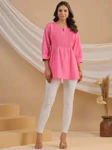 JISORA Flared Sleeve Cotton Top