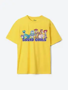 YK Disney Boys Toy Story Printed Pure Cotton Applique T-shirt
