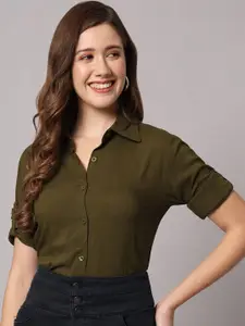 Fab Star Women Classic Opaque Casual Shirt