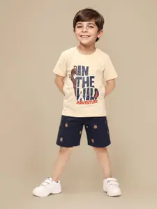 Toonyport Boys Printed T-shirt with Shorts