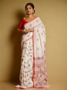 SARIKA Ethnic Woven Design Pure Cotton Saree