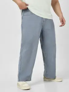 Urbano Plus Men Loose Fit Washed Non-Stretchable Jeans