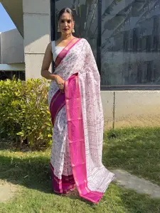 Reeta Fashion Warli Printed Zari Silk Blend Saree