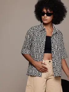 The Roadster Lifestyle Co. Opaque Printed Casual Shirt