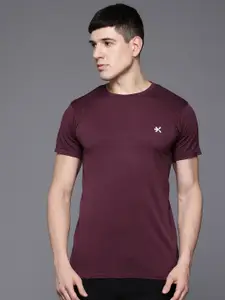 HRX by Hrithik Roshan Men Seamless Antimicrobial Slim Fit Yoga T-shirt