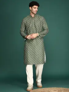 Sangria Bandhani Printed Cotton Straight Kurta