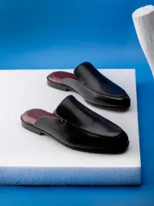 GRIFFIN Men Round Toe Lightweight Leather Mules