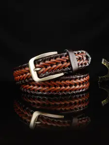 LOUIS STITCH Men Braided Spanish Leather Belt