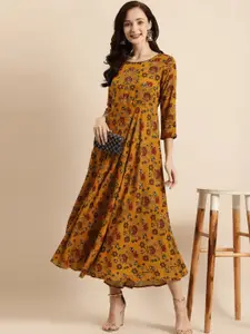 all about you Yellow Floral Print Maxi Dress