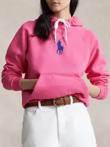 Polo Ralph Lauren Brand Logo Embroidered Hooded Cotton Pullover Sweatshirt