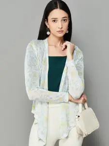 CODE by Lifestyle Printed Open Front Shrug