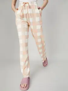 Ginger by Lifestyle Women Checked Cotton Lounge Pants