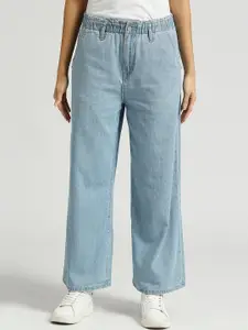 Pepe Jeans Women Straight Fit High-Rise Pure Cotton Jeans