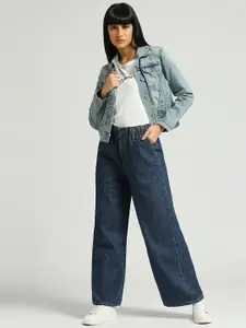 Pepe Jeans Women Straight Fit High-Rise Pure Cotton Jeans