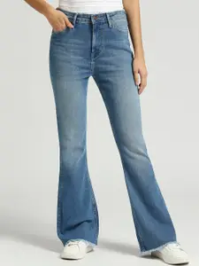 Pepe Jeans Women Slim Fit High-Rise Light Fade Stretchable Jeans