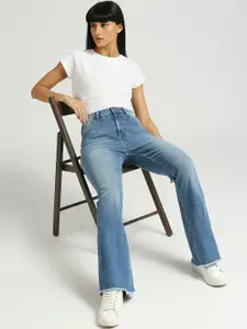 Pepe Jeans Women Slim Fit High-Rise Light Fade Stretchable Jeans