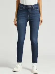 Pepe Jeans Women Skinny Fit High-Rise Light Fade Stretchable Jeans