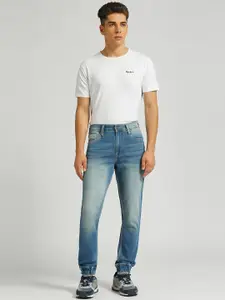 Pepe Jeans Men Tapered Fit Clean Look Heavy Fade Stretchable Jeans