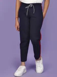 V-Mart Boys Cotton Mid-Rise Track Pants