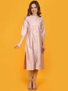 V-Mart Ethnic Motifs Embroidered Extended Sleeves Thread Work Kurta