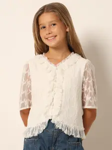 Vero Moda Girls Ruffles Shirt Style Top