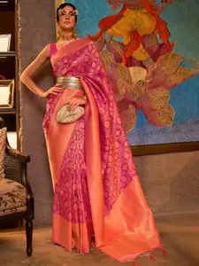 DEVATITHI Ethnic Woven Design Zari Kanjeevaram Saree