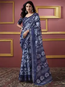 KALINI Floral Zari Dabu Saree