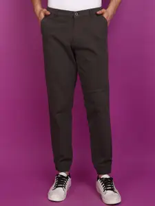 V-Mart Men Mid-Rise Twill Cotton Joggers