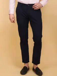 V-Mart Men Slim Fit Mid-Rise Cotton Trousers