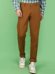 V-Mart Men Slim Fit Mid-Rise Cotton Trousers