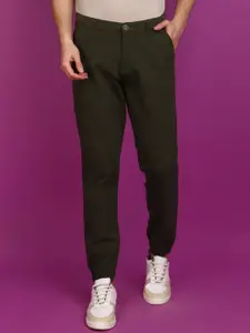 V-Mart Men Mid-Rise Twill Cotton Joggers