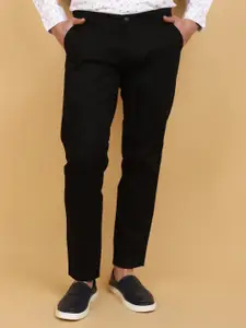 V-Mart Men Slim Fit Mid Rise Twill Cotton Trousers