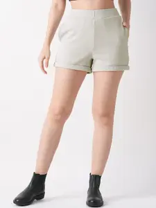 Globus Grey Women Mid-Rise Shorts