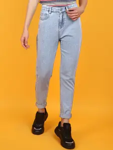 V-Mart Women High-Rise Heavy Fade Cotton Jeans