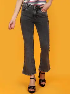 V-Mart Women Bootcut High-Rise Clean Look Heavy Fade Cotton Jeans