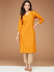 Fabindia Striped Strigth Kurta